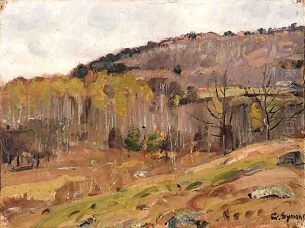 Autumn Hills Oil Painting by George Gardner Symons