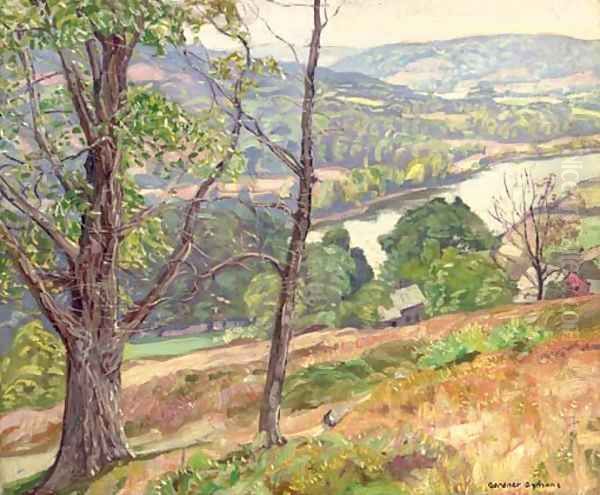 Hill Top View of the River Oil Painting by George Gardner Symons