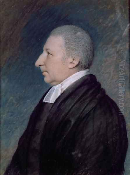 Rev. Rowland Hill, English Preacher, 1744-1833 Oil Painting by James Sharples