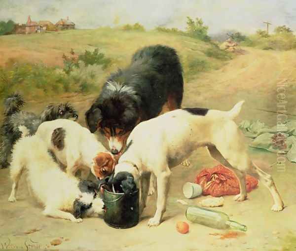 Pot Luck Oil Painting by William Strutt