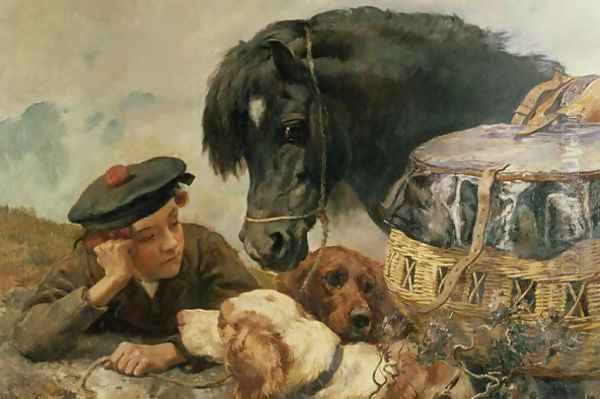 The Gamekeepers Companion Oil Painting by William Strutt