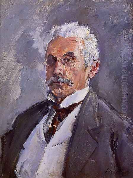 Portrait of Carl Steinbart Oil Painting by Max Slevogt