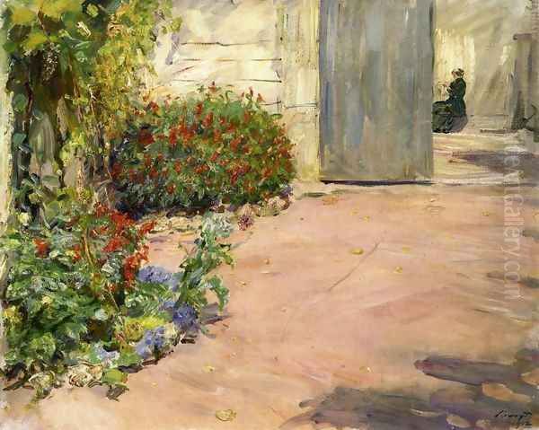 Summer House Garden Oil Painting by Max Slevogt