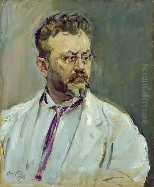 Self Portrait, 1915 Oil Painting by Max Slevogt