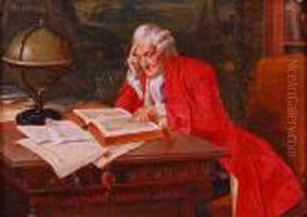 Voltaire Oil Painting by Enrique Serra y Auque