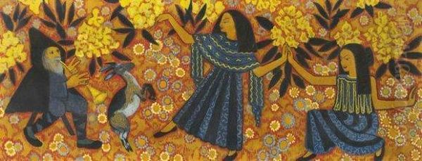 Danseuses Et Musiciens Oil Painting by Paul Serusier