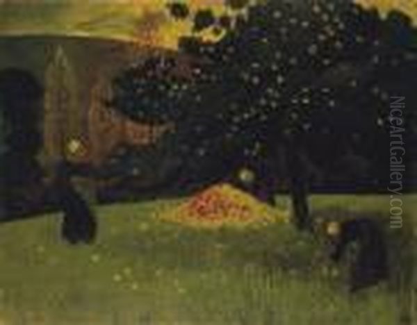 Le Ramassage Des Pommes Oil Painting by Paul Serusier