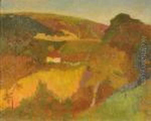 Paysage A Chateau De Faon Oil Painting by Paul Serusier