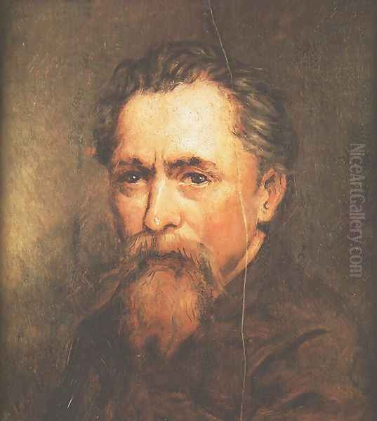 Self-Portrait Oil Painting by Wincenty Slendzinski