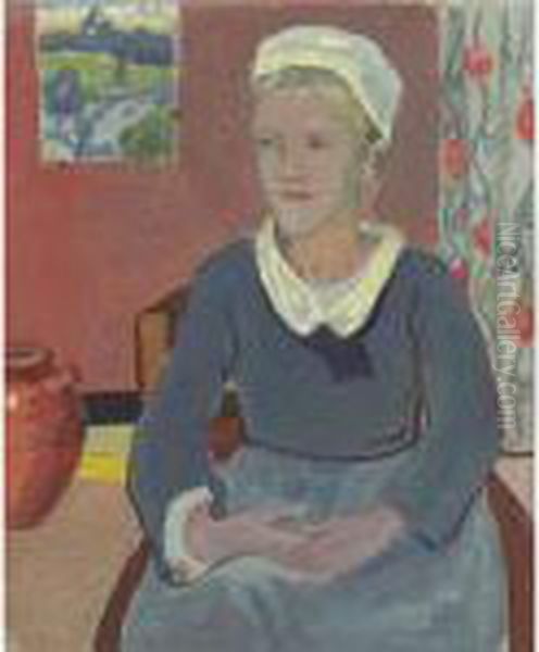 Louise (la Servante Bretonne) Oil Painting by Paul Serusier