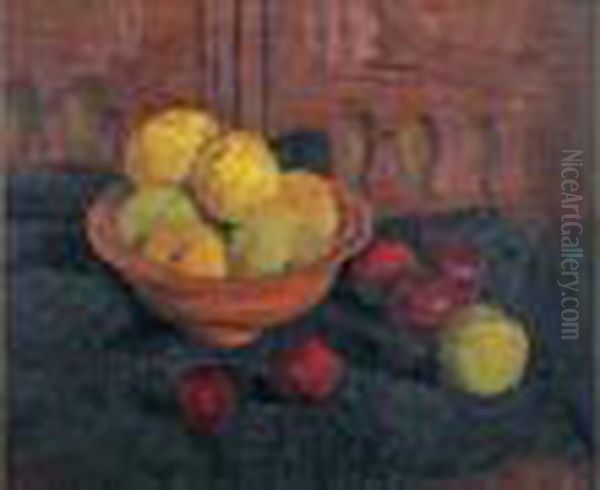 Nature Morte Aux Pommes Oil Painting by Paul Serusier