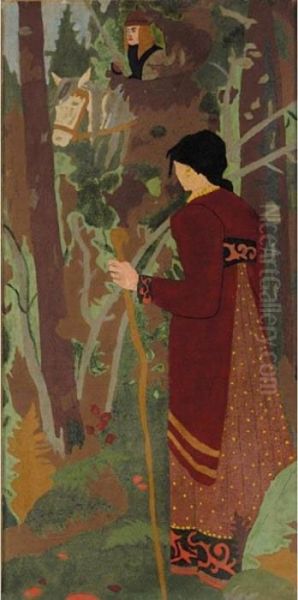 La Fee Et Le Chevalier Oil Painting by Paul Serusier