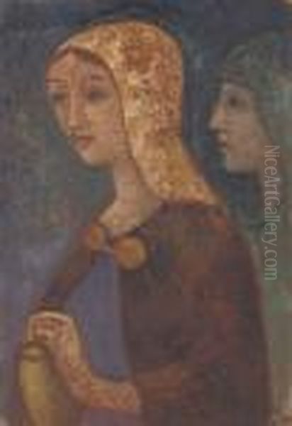 Mary Madeleine Et Saint-jean Oil Painting by Paul Serusier