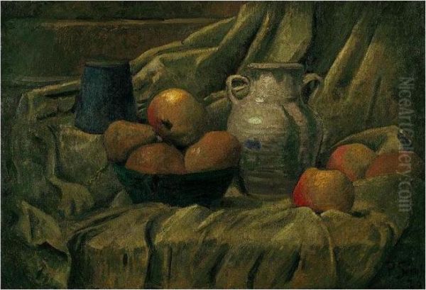 Nature Morte Verte Oil Painting by Paul Serusier