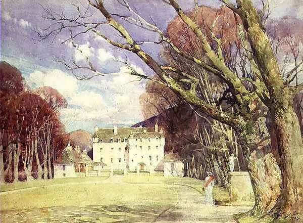 Traquair House, Peebleshire Oil Painting by Tom Scott