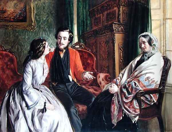 The Story of Balaclava Wherein he Spoke of the Most Disastrous Chances, 1855 Oil Painting by Rebecca Solomon