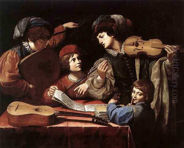 The Concert Oil Painting by Lionello Spada