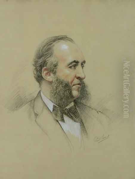 Portrait of Jules Ferry 1832-93 Oil Painting by Paul Sarrut