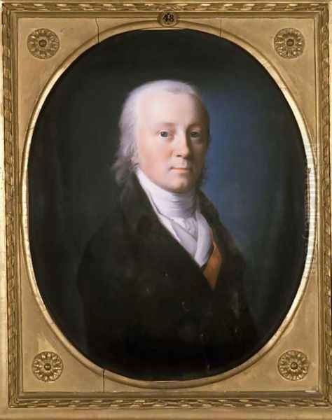 Portrait of a Man, 1800 Oil Painting by Johann Heinrich Schroder