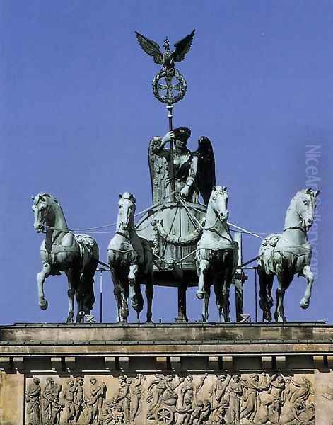 Quadriga Oil Painting by Rudolf Schadow