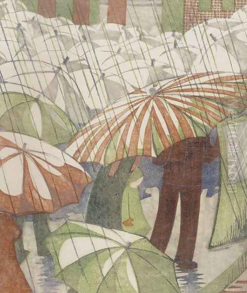 Wet Afternoon Oil Painting by Ethel Spowers