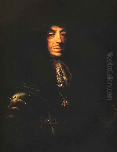 Portrait of King John Casimir Oil Painting by Daniel Schultz