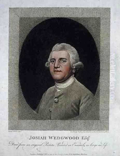 Josiah Wedgwood 1730-95, engraved and pub. by George Townley Stubbs 1756-1815, 1795 Oil Painting by George Townley Stubbs