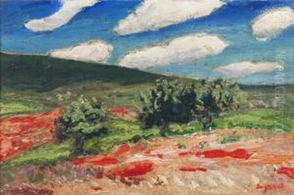 Paysage Rouge by Rene Seyssaud