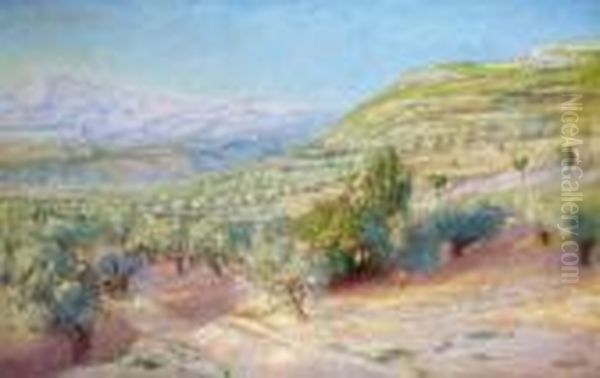 Paysage Des Alpilles Au Printemps by Rene Seyssaud