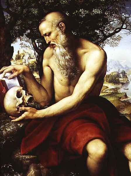 St. Jerome, c.1507-12 Oil Painting by Cesare da Sesto