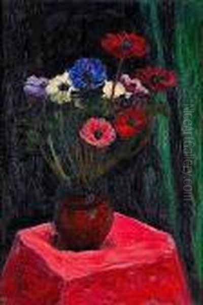 Bouquet De Fleurs Oil Painting by Rene Seyssaud