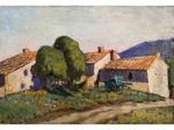 :ferme A Saint Chamas by Rene Seyssaud