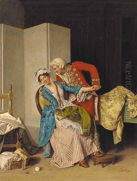 The ardent suitor Oil Painting by David Sani