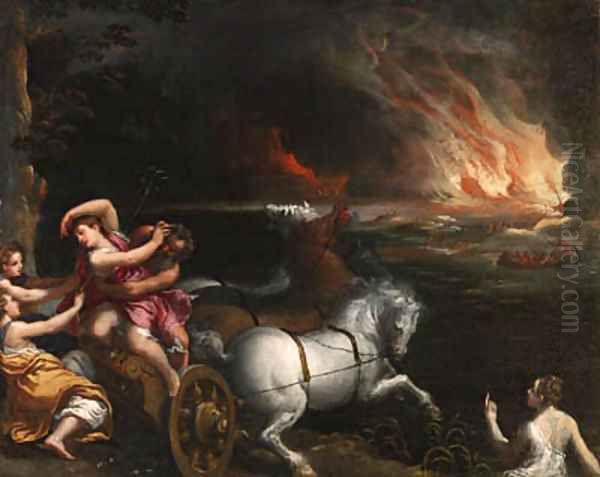 The Rape of Persephone Oil Painting by Ippolito Scarsella (see Scarsellino)