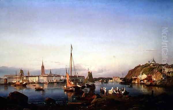 Stockholm Oil Painting by Carl Frederik Sorensen