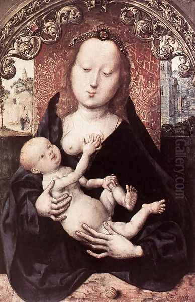 Virgin and Child 1510s Oil Painting by Master Of The St. Bartholomew Altarpiece