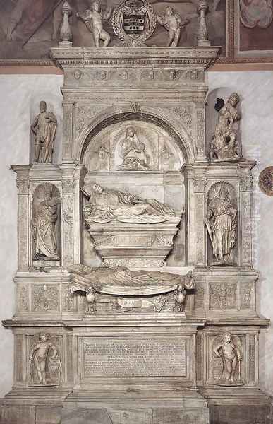 Double Tomb of Antonio Orso and Cardinal Giovanni Michiel Oil Painting by Jacopo Sansovino