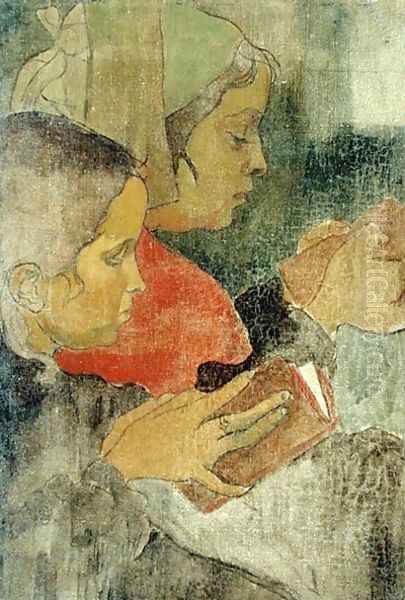 Breton Peasant Women at Mass, 1894 Oil Painting by Armand Seguin