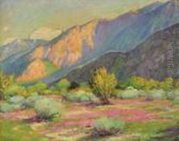 Sand Verbena- The Desert At Palm Springs by Joseph Henry Sharp