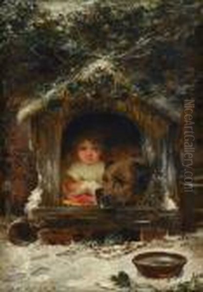 The Doghouse Oil Painting by Joseph Henry Sharp