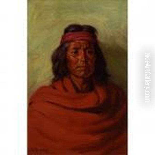 Y-yu-mah Oil Painting by Joseph Henry Sharp