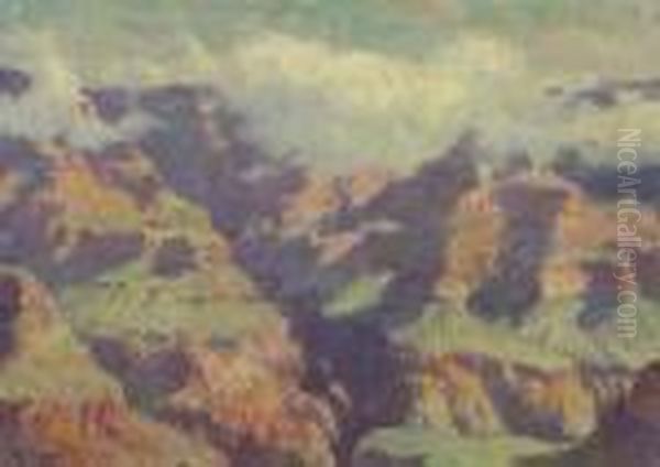 Grand Canyon Oil Painting by Joseph Henry Sharp