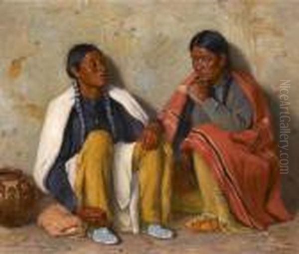 Morning Conversation by Joseph Henry Sharp