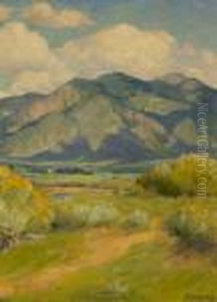 Taos Mountains Near Home by Joseph Henry Sharp