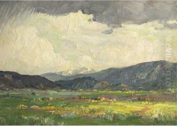 Sun Burst: Taos Mountains by Joseph Henry Sharp