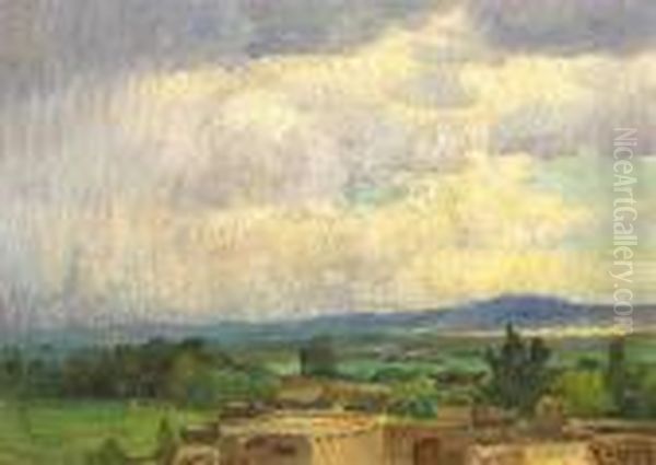 From My Studio Window, Taos by Joseph Henry Sharp