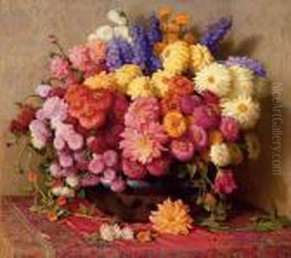 Late Summer Flowers by Joseph Henry Sharp