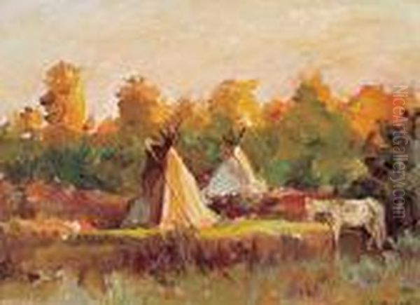 Late Afternoon - Crow Reservation by Joseph Henry Sharp