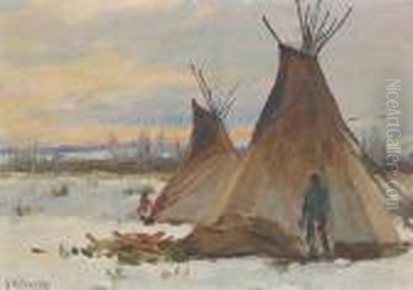 Winter Encampment by Joseph Henry Sharp