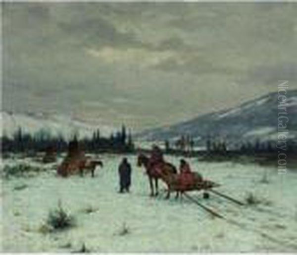 Moving Camp by Joseph Henry Sharp